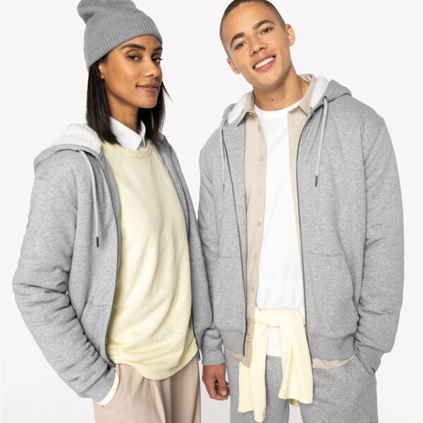 Native Spirit Unisex Sherpa lined Full Zip Sweatshirt Thumbnail