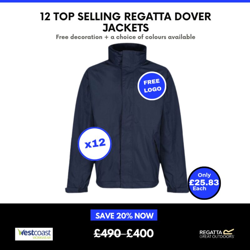 12 x Dover Jackets + Free Left Chest Logo Thumbnail
