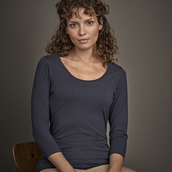 Tee Jays Ladies Stretch 3/4 Sleeve T-Shirt Thumbnail