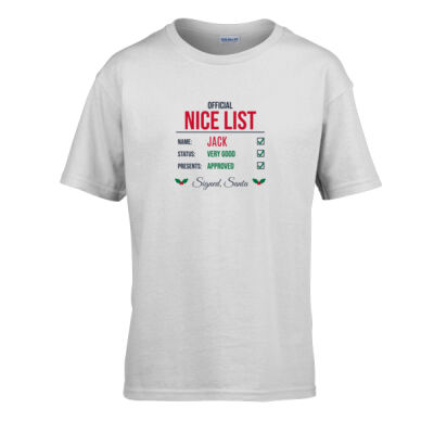 Kids Official Nice List T-Shirt