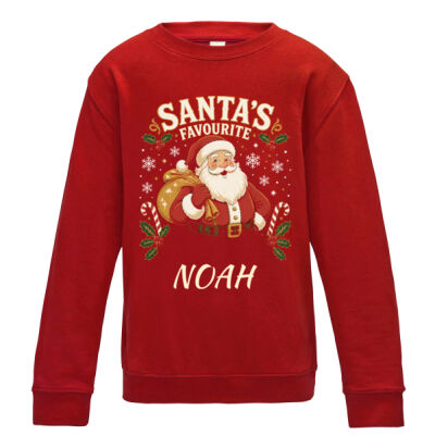 Personalised Kids Santa's Favourite Jumper