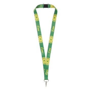 Custom printed lanyard with safety breakaway